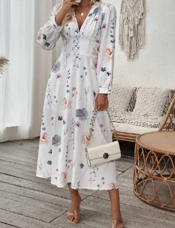 Rochie medie SHEIN, alb