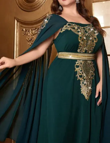 Rochie lunga SHEIN CURVE, verde