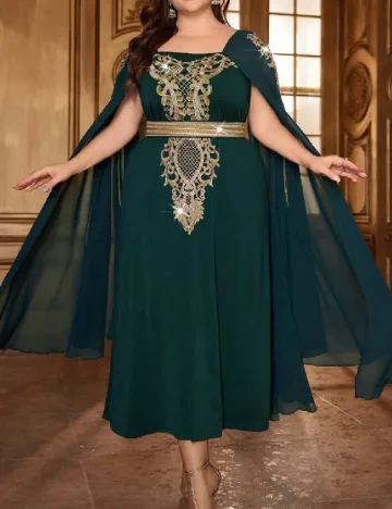 Rochie lunga SHEIN CURVE, verde
