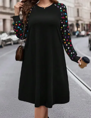 Rochie medie SHEIN CURVE, negru