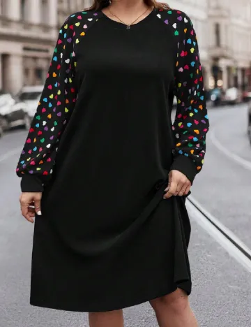 Rochie medie SHEIN CURVE, negru
