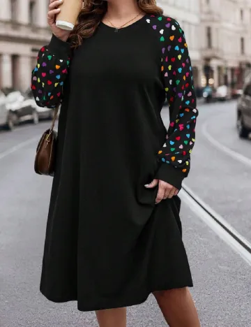 Rochie medie SHEIN CURVE, negru