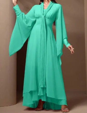 Rochie lunga Toleen, turcoaz