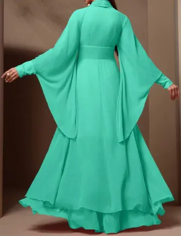 Rochie lunga Toleen, turcoaz