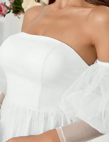 Rochie lunga SHEIN, alb Alb