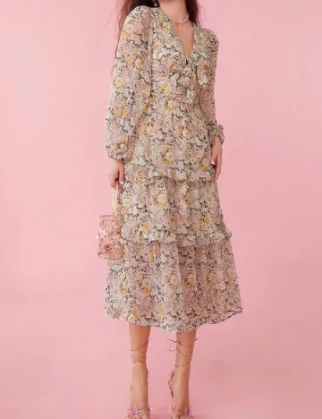 Rochie medie SHEIN, floral print
