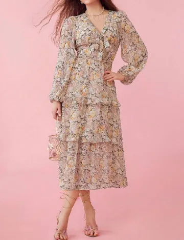 Rochie medie SHEIN, floral print