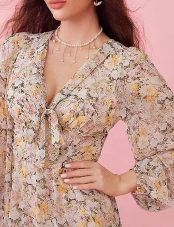 Rochie medie SHEIN, floral print
