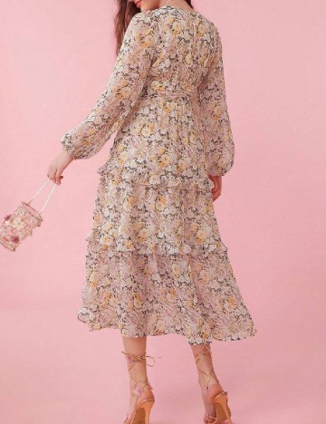 Rochie medie SHEIN, floral print
