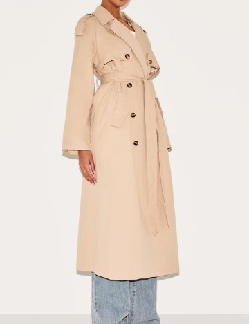 Trench PRETTYLITTLETHING, crem