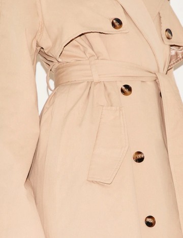 Trench PRETTYLITTLETHING, crem