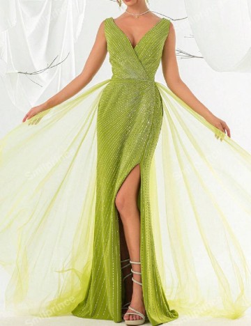 Rochie lunga SHEIN, verde