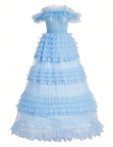 Rochie lunga SHEIN, albastru