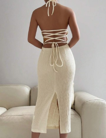 Rochie medie SHEIN, crem