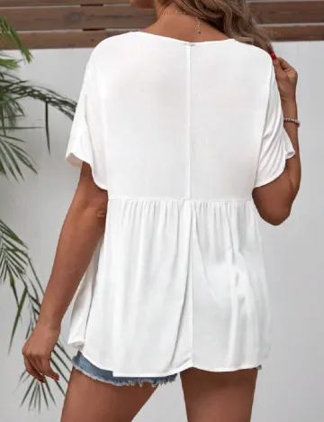 Bluza SHEIN Maternity, alb Alb