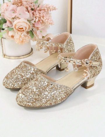 Pantofi Shein Kids, auriu