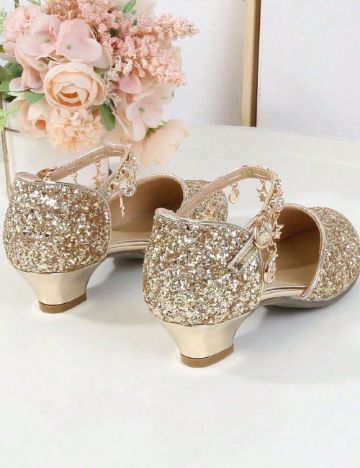 Pantofi Shein Kids, auriu