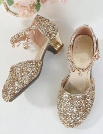 Pantofi Shein Kids, auriu