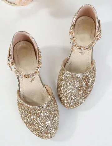 Pantofi Shein Kids, auriu