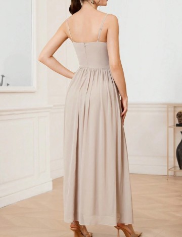 Rochie lunga SHEIN, crem
