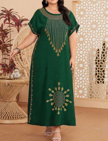 Rochie lunga SHEIN CURVE, verde