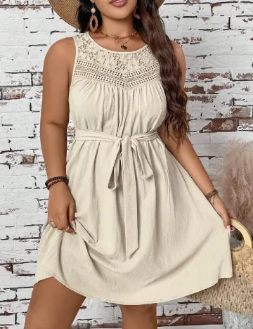 Rochie scurta SHEIN CURVE, bej