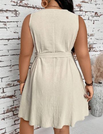 Rochie scurta SHEIN CURVE, bej