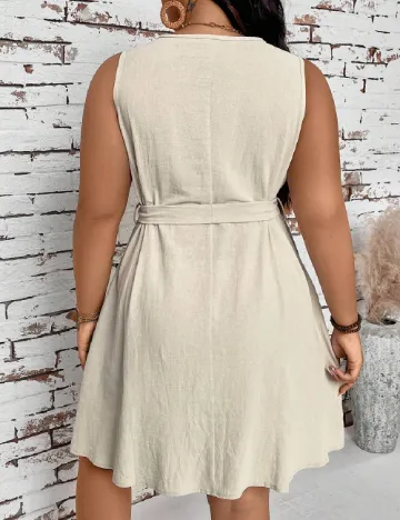 Rochie scurta SHEIN CURVE, bej