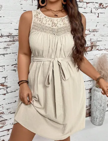 Rochie scurta SHEIN CURVE, bej