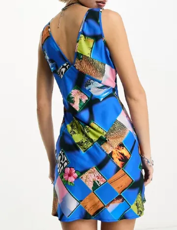 Rochie scurta COLLUSION, albastru
