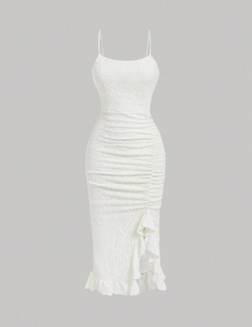 Rochie medie SHEIN, ecru