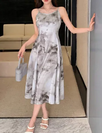 Rochie medie Dazy, crem