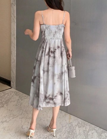 Rochie medie Dazy, crem