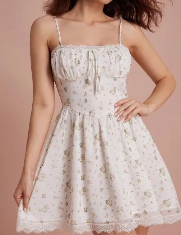 Rochie scurta SHEIN, alb Alb