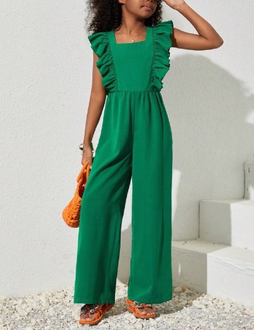 Salopeta Shein Kids, verde