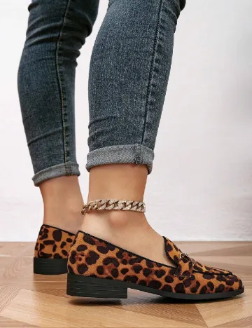 Mocasini SHEIN, animal print Animal print
