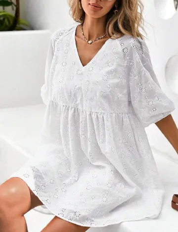 Rochie scurta SHEIN, alb