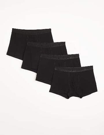 Set Boxeri 4 perechi River Island, negru