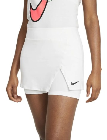 Fusta pantalon Nike, alb