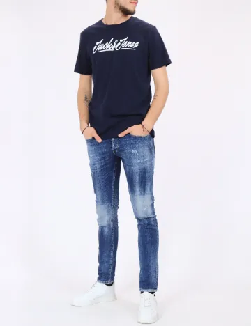 Tricou Jack&Jones, albastru Albastru