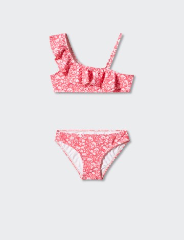 Costum de baie Mango Kids, roz