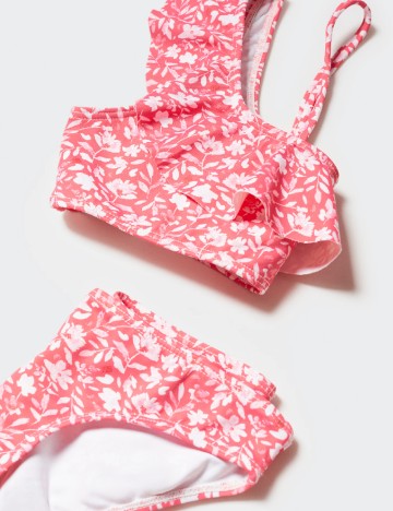 Costum de baie Mango Kids, roz