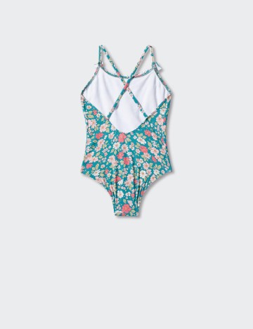 Costum de baie Mango Kids, floral print