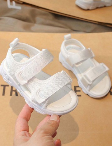 Sandale Shein Kids, alb