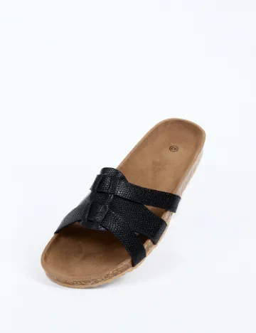 Slapi SHEIN, negru Negru