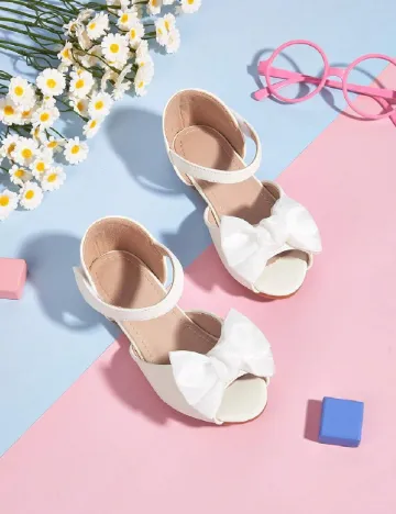 Sandale Shein Kids, alb
