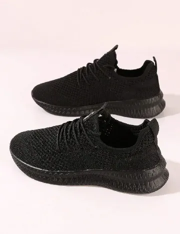 Adidasi SHEIN, negru Negru