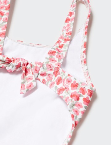 Costum de baie Mango Kids, floral print
