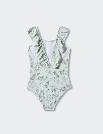 Costum de baie Mango Kids, verde Verde