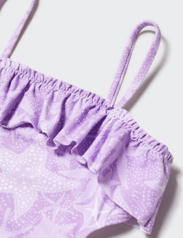 Costum de baie Mango Kids, mov